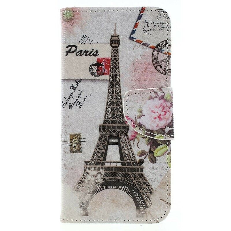 Kotelot Samsung Galaxy J6 Retro Eiffel-torni