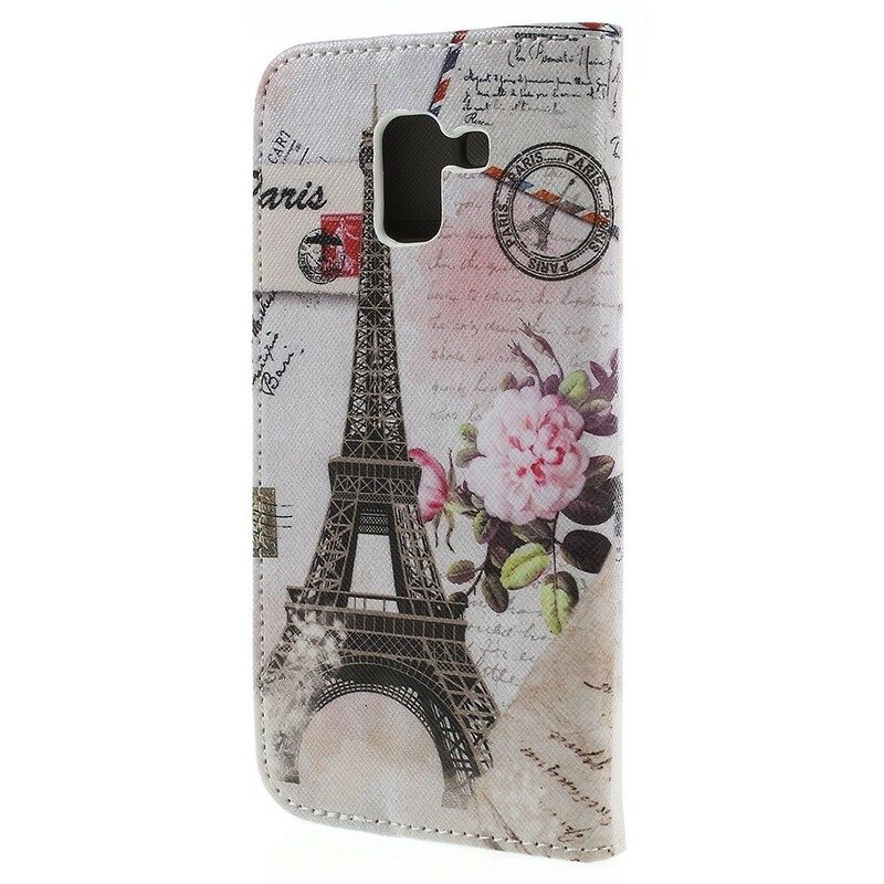 Kotelot Samsung Galaxy J6 Retro Eiffel-torni