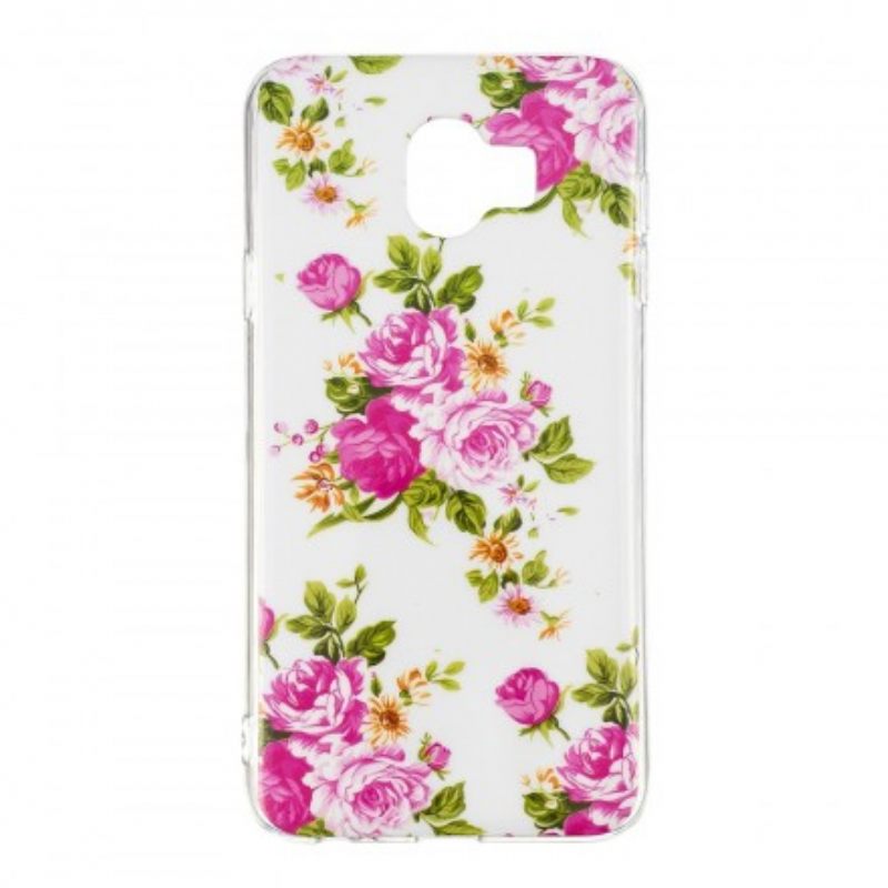 Kuori Samsung Galaxy J6 Fluorescent Liberty Flowers