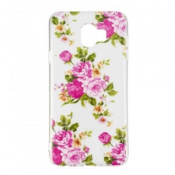 Kuori Samsung Galaxy J6 Fluorescent Liberty Flowers