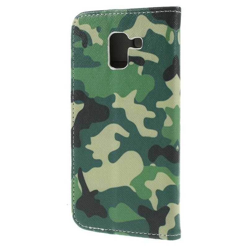 Nahkakotelo Samsung Galaxy J6 Military Camouflage