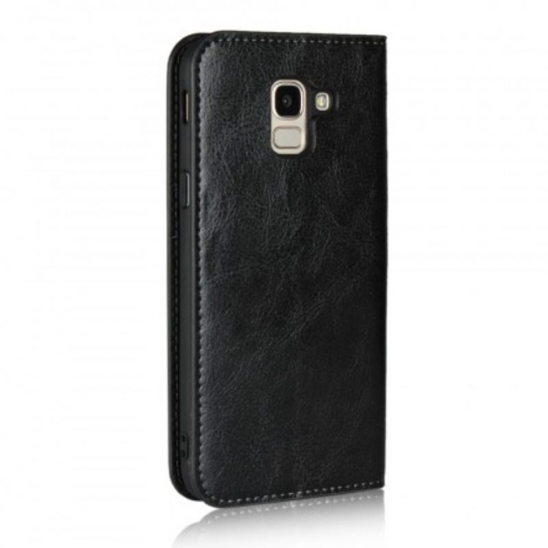 Puhelinkuoret Samsung Galaxy J6 Kotelot Flip Antique Faux Leather