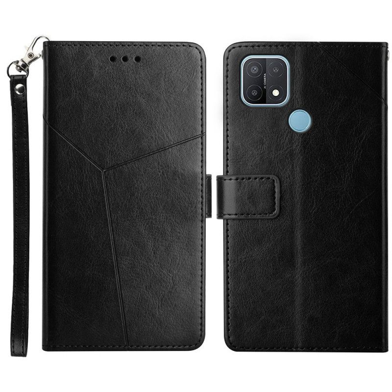 Kotelot Oppo A15 Style Leather Geo Y Design