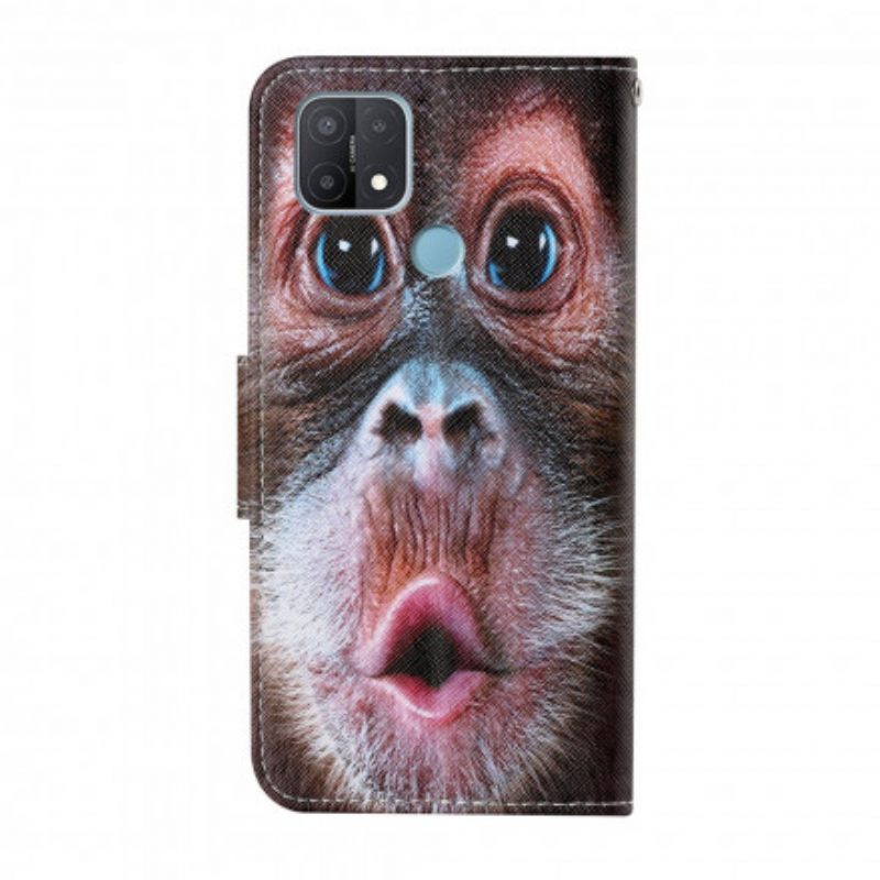 Kotelot Oppo A15 Suojaketju Kuori Monkey Kaulanauhalla