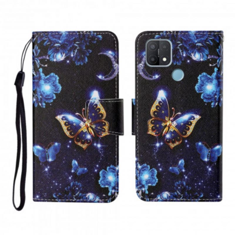 Kotelot Oppo A15 Suojaketju Kuori Precious Thong Butterflies