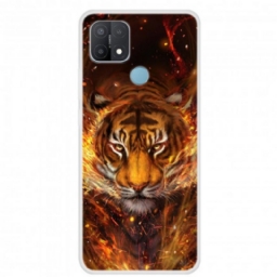 Kuori Oppo A15 Fire Tiger