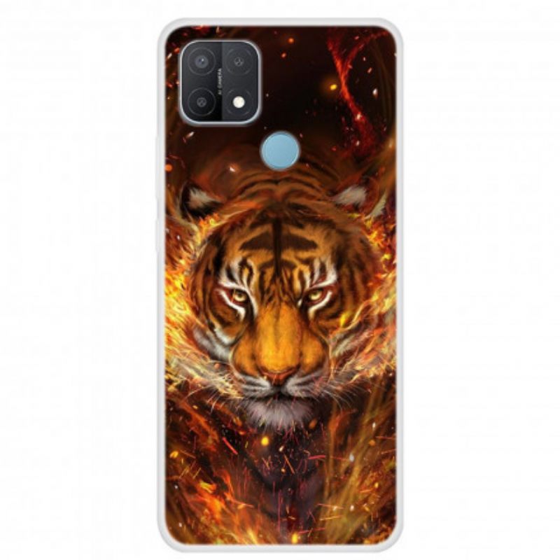 Kuori Oppo A15 Fire Tiger