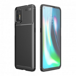 Case Moto G9 Plus Joustava Hiilikuiturakenne