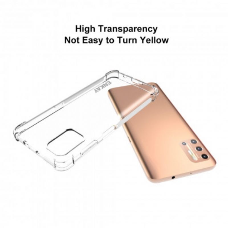 Case Moto G9 Plus Transparent Enkay