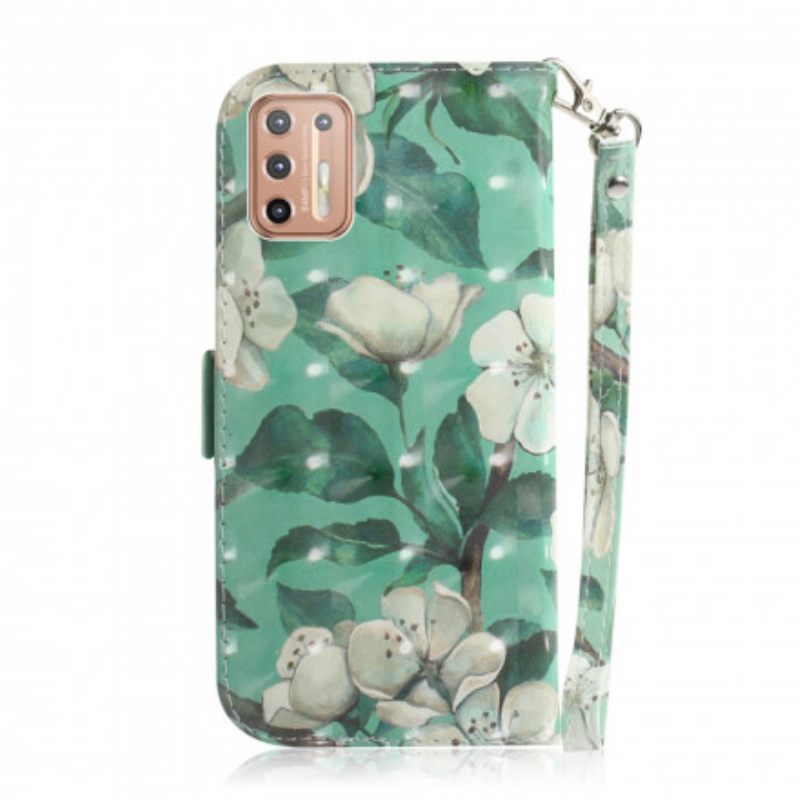 Kotelot Moto G9 Plus Suojaketju Kuori Strap Flower Branch