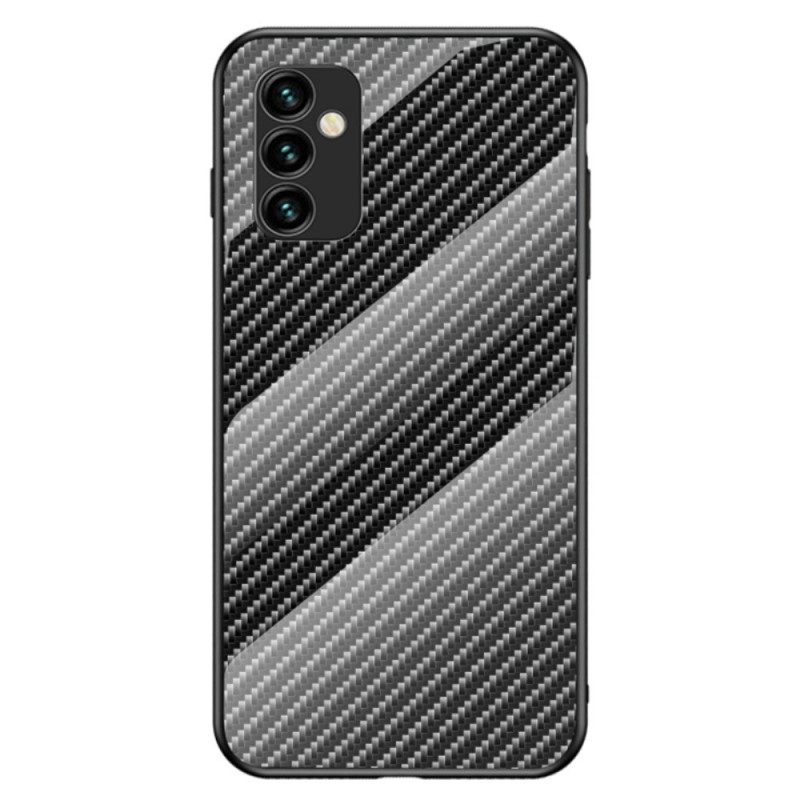 Case Samsung Galaxy M23 5G Carbon Fiber Karkaistu Lasi