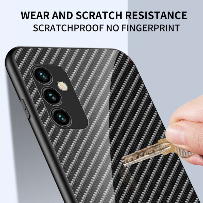 Case Samsung Galaxy M23 5G Carbon Fiber Karkaistu Lasi