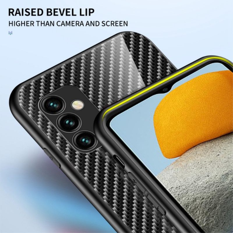 Case Samsung Galaxy M23 5G Carbon Fiber Karkaistu Lasi