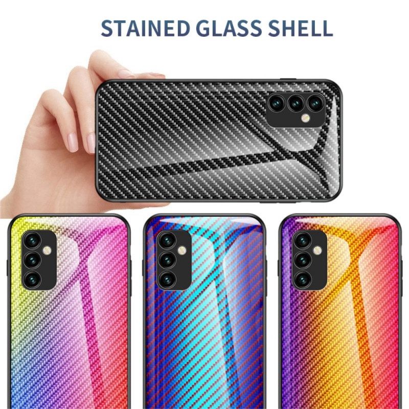 Case Samsung Galaxy M23 5G Carbon Fiber Karkaistu Lasi