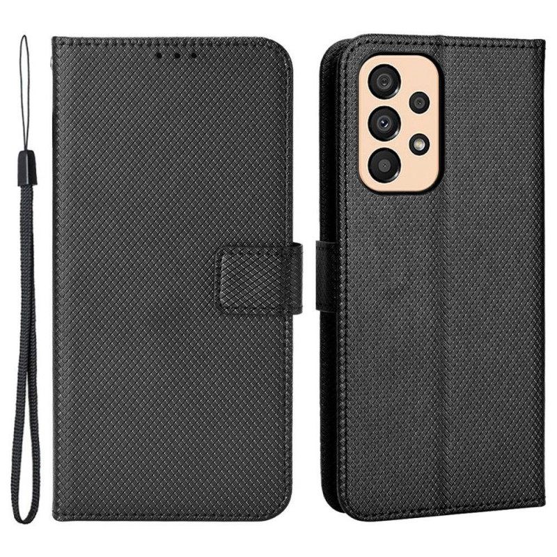 Flip Case Samsung Galaxy M23 5G Kuvioitu Kuvio Hihnalla