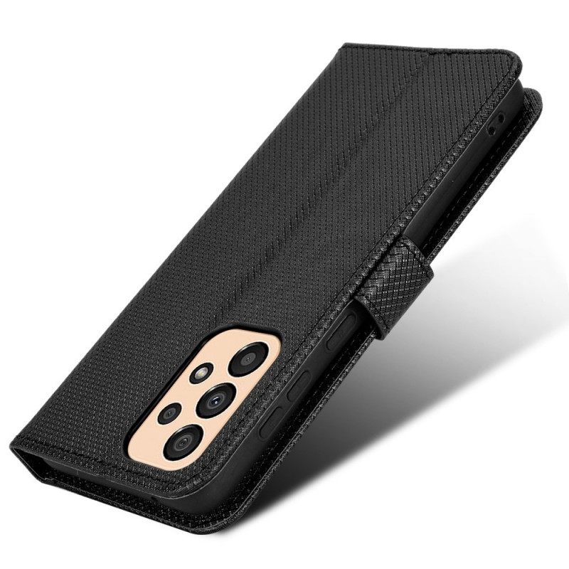 Flip Case Samsung Galaxy M23 5G Kuvioitu Kuvio Hihnalla