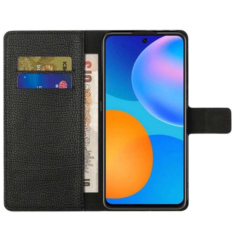 Flip Case Samsung Galaxy M23 5G Litchin Nahkarakenne