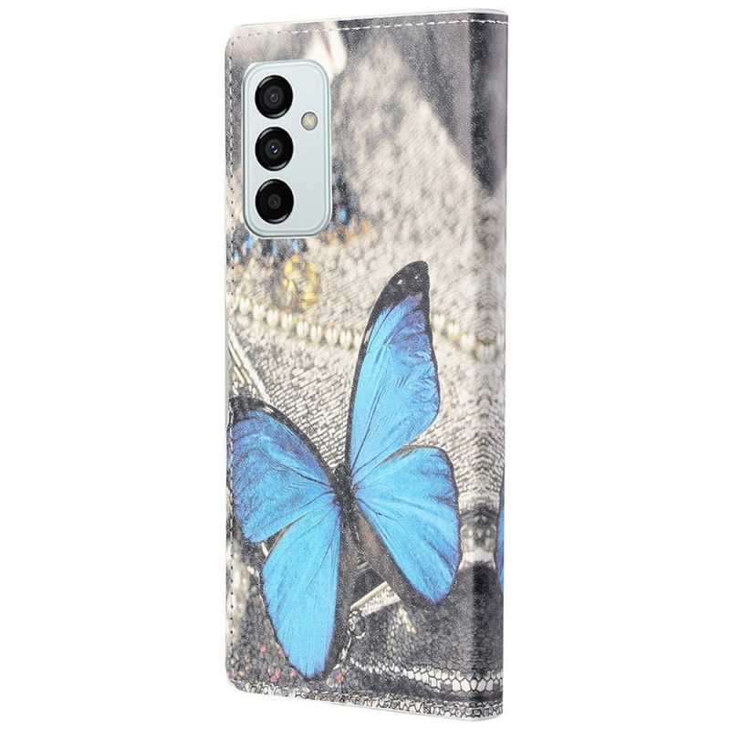 Kotelot Samsung Galaxy M23 5G Blue Butterfly