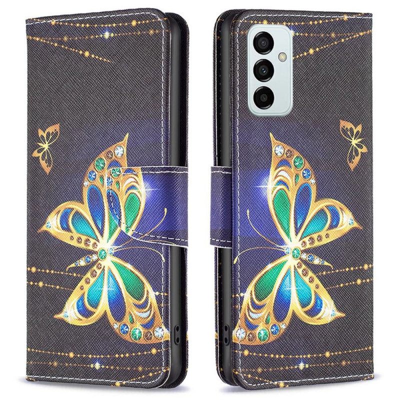 Kotelot Samsung Galaxy M23 5G Golden Butterfly