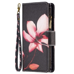 Kotelot Samsung Galaxy M23 5G Kukkaro Ja Lanyard Flower