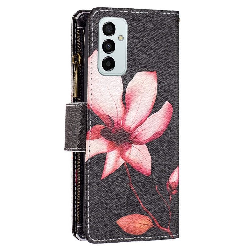 Kotelot Samsung Galaxy M23 5G Kukkaro Ja Lanyard Flower