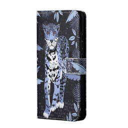 Kotelot Samsung Galaxy M23 5G Suojaketju Kuori Leopard Hihnalla