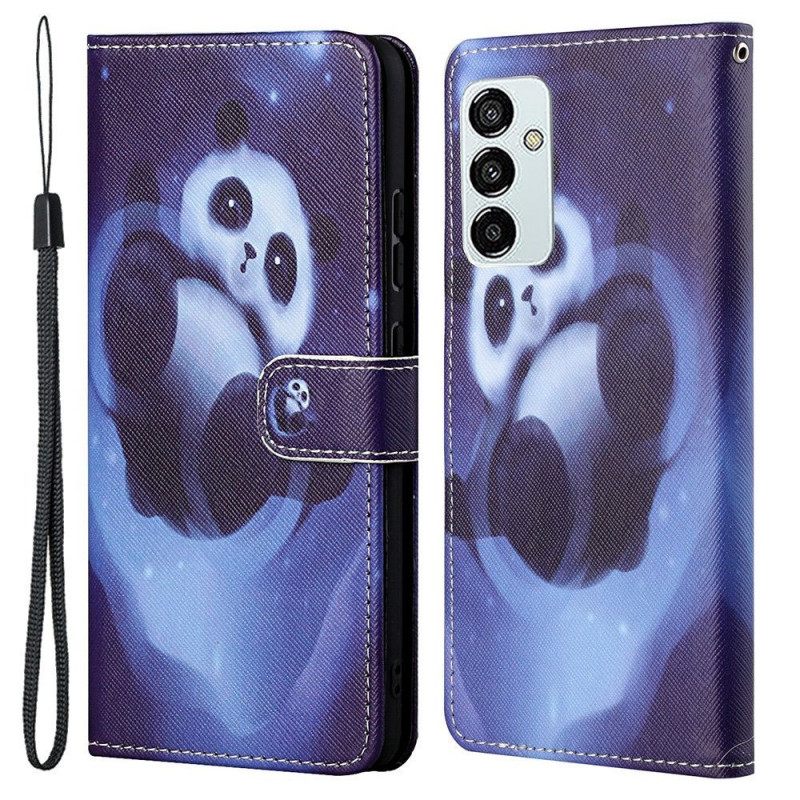 Kotelot Samsung Galaxy M23 5G Suojaketju Kuori Panda Kaulanauhalla