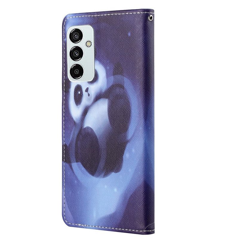 Kotelot Samsung Galaxy M23 5G Suojaketju Kuori Panda Kaulanauhalla