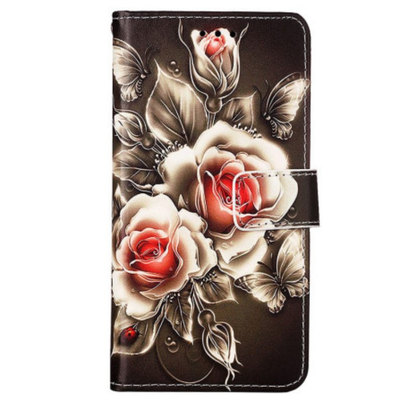 Kotelot Samsung Galaxy A15 Strap Roses