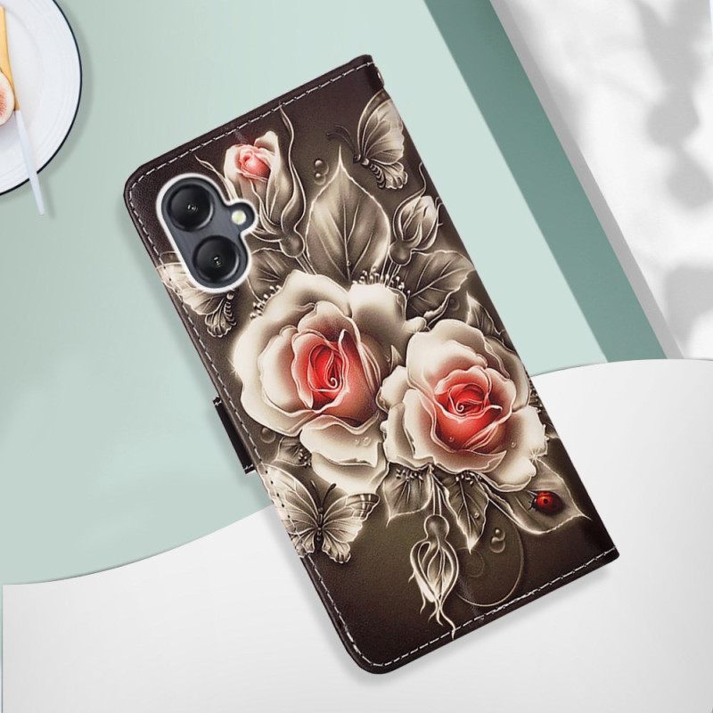 Kotelot Samsung Galaxy A15 Strap Roses