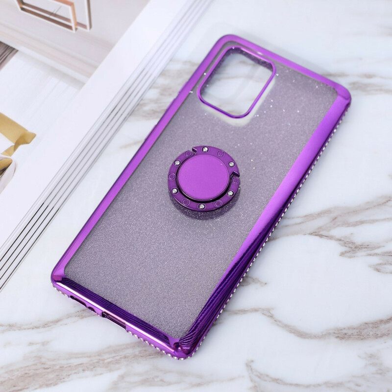 Case Samsung Galaxy S10 Lite Paljetteja Ja Timantteja Sormustuki