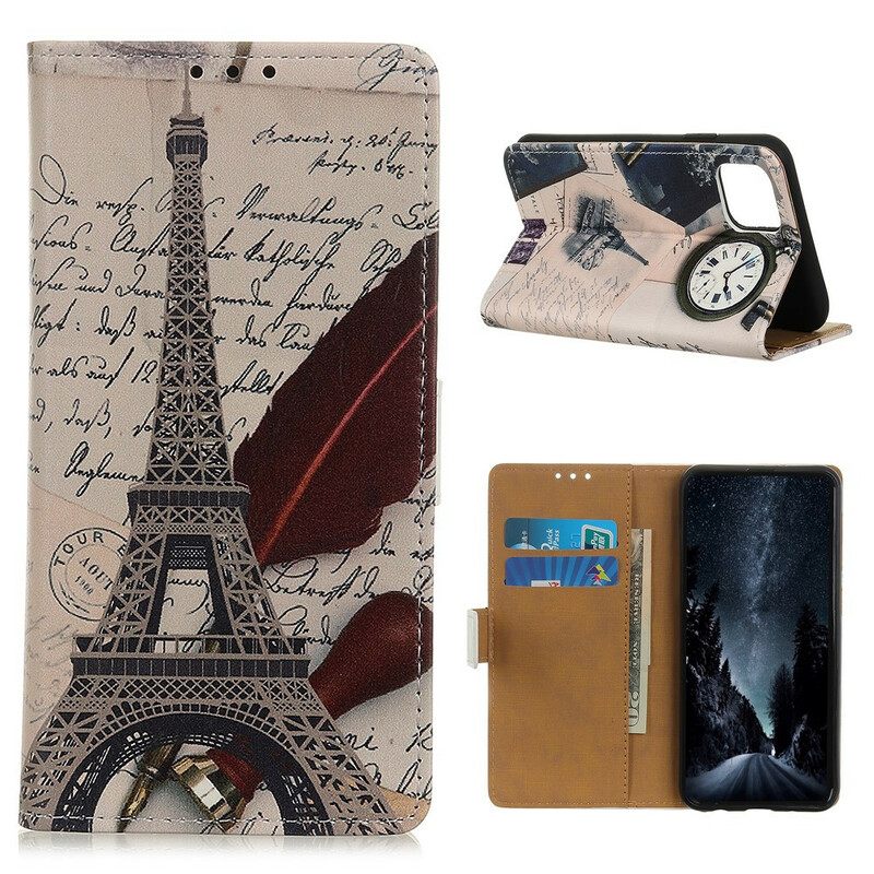 Flip Case Samsung Galaxy S10 Lite Runoilijan Eiffel-torni