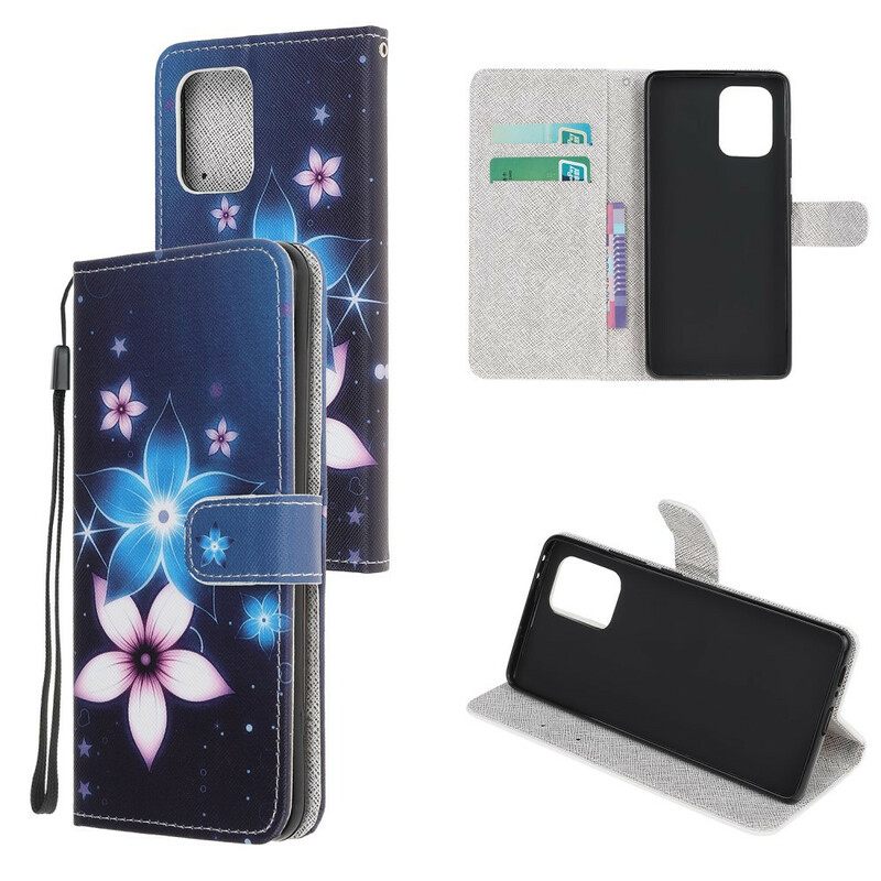 Kotelot Samsung Galaxy S10 Lite Suojaketju Kuori Lunar Strap Flowers