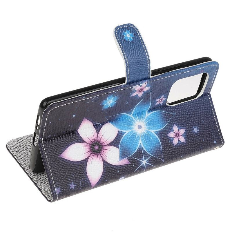 Kotelot Samsung Galaxy S10 Lite Suojaketju Kuori Lunar Strap Flowers