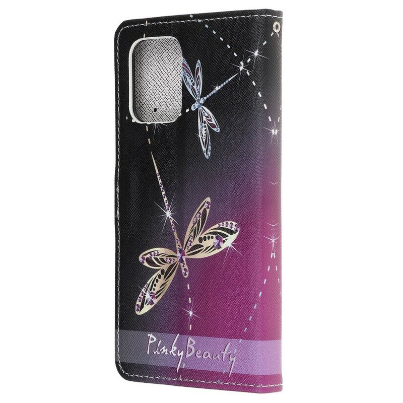 Kotelot Samsung Galaxy S10 Lite Suojaketju Kuori Strappy Dragonflies