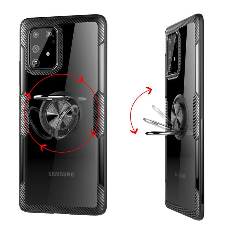 Kuori Samsung Galaxy S10 Lite Carbon Fiber Metallirengas