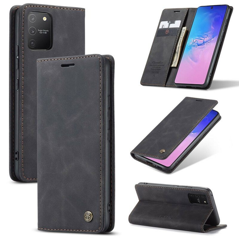 Puhelinkuoret Samsung Galaxy S10 Lite Kotelot Flip Caseme Keinonahka