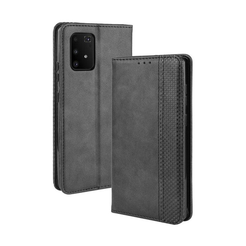 Puhelinkuoret Samsung Galaxy S10 Lite Kotelot Flip Tyylitelty Vintage-nahkaefekti