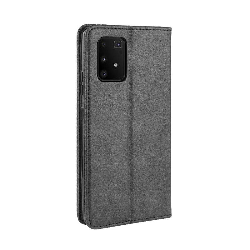 Puhelinkuoret Samsung Galaxy S10 Lite Kotelot Flip Tyylitelty Vintage-nahkaefekti