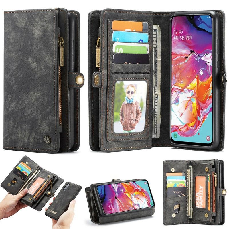 Case Nahkakotelo Samsung Galaxy A70 Caseme Irrotettava