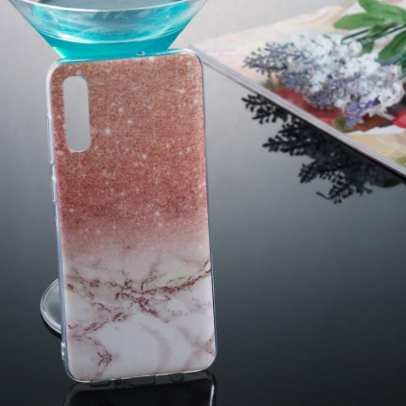 Case Samsung Galaxy A70 Glitter Marble