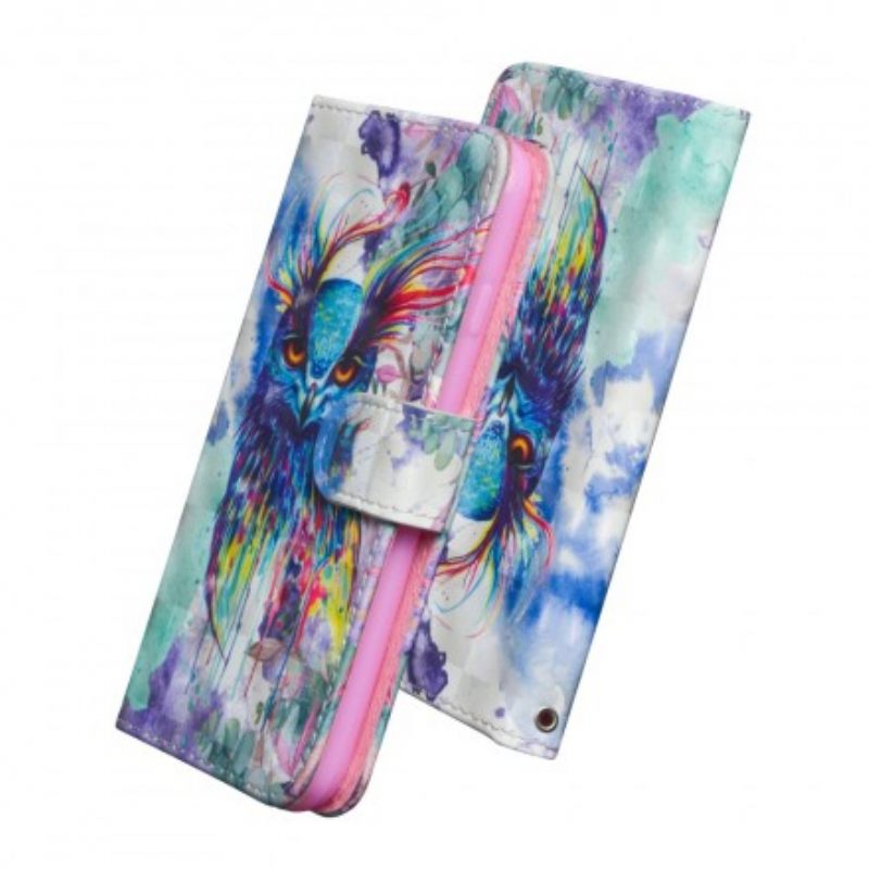 Flip Case Samsung Galaxy A70 Bird Watercolour