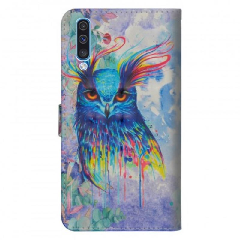 Flip Case Samsung Galaxy A70 Bird Watercolour