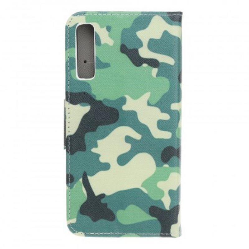 Flip Case Samsung Galaxy A70 Military Camouflage