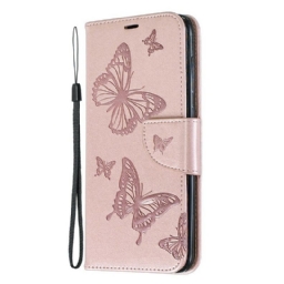 Kotelot Samsung Galaxy A70 Butterflies In Flight With Lanyard