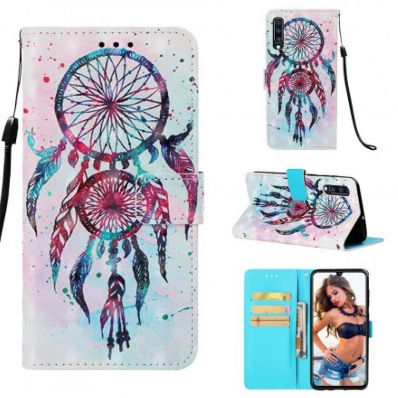 Kotelot Samsung Galaxy A70 Dream Catcher Red