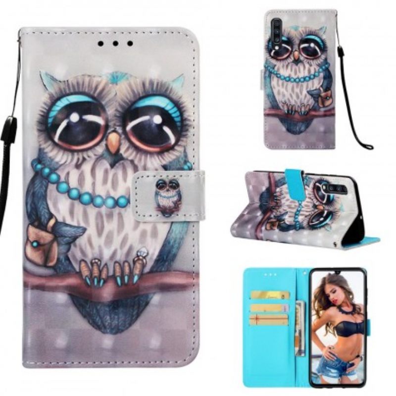 Kotelot Samsung Galaxy A70 Neiti Owl