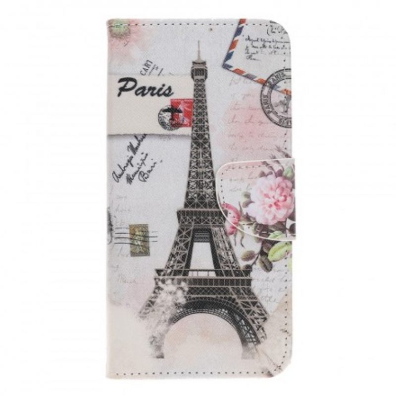 Kotelot Samsung Galaxy A70 Retro Eiffel-torni