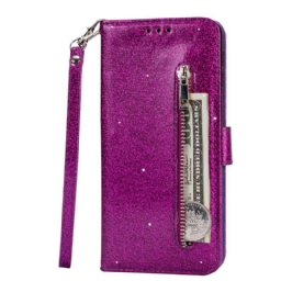 Kotelot Samsung Galaxy A70 Suojaketju Kuori Glitter Strap Kolikkokukkaro