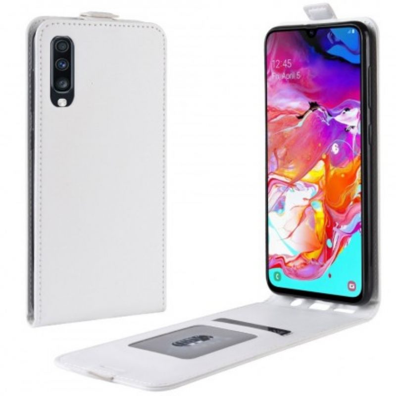 Kotelot Samsung Galaxy A70 Taitettava Nahkaefekti